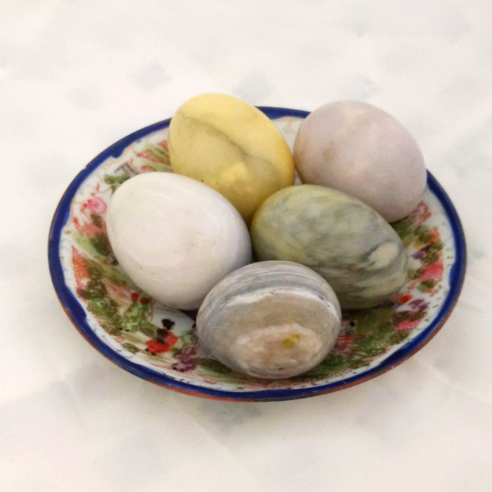 Lot of 5 Marble eggs